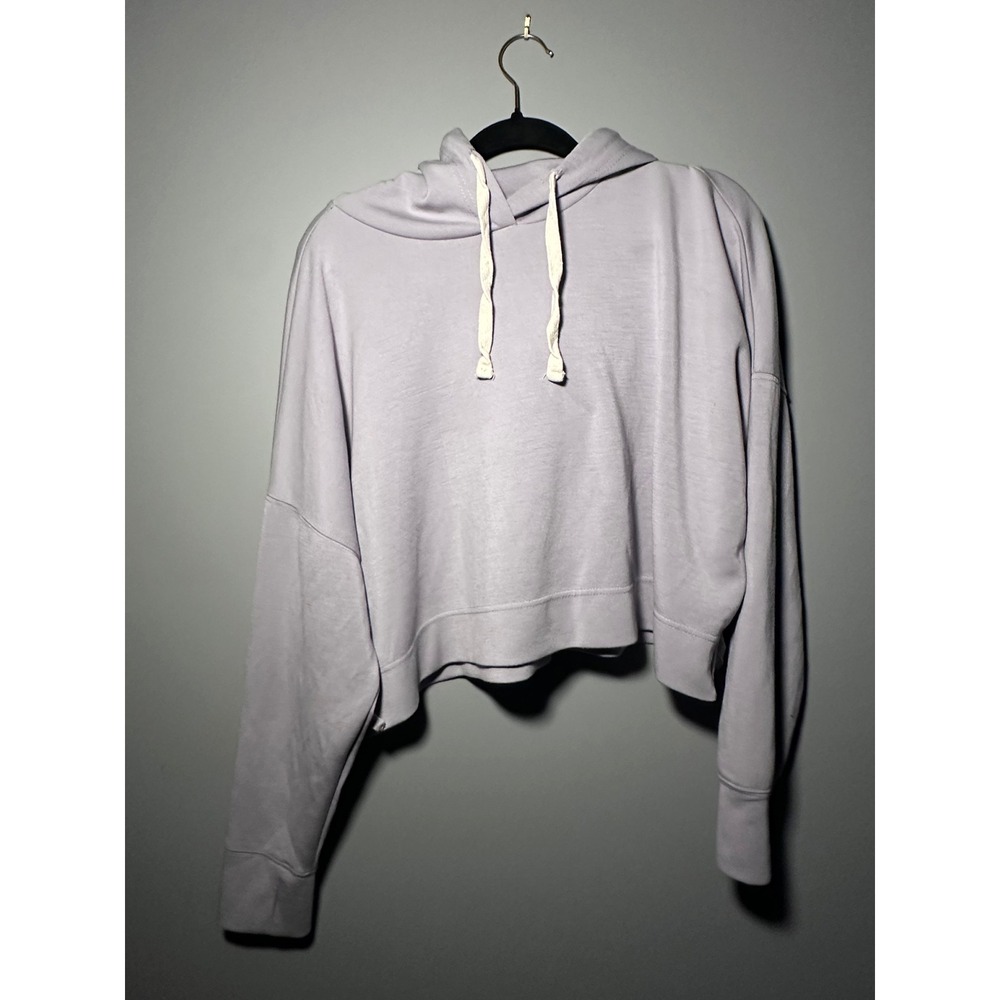 Better Together Women Lavender Cropped Hoodie L STK9432
